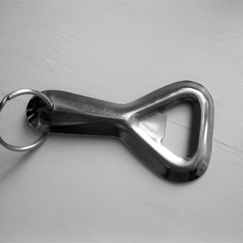 Metal Bottle Opener Keychain